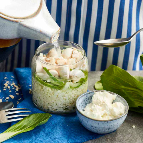 Blumenkohl-Risotto im Glas