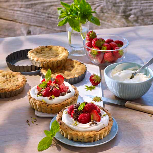 Erdbeer-Minz-Dessert