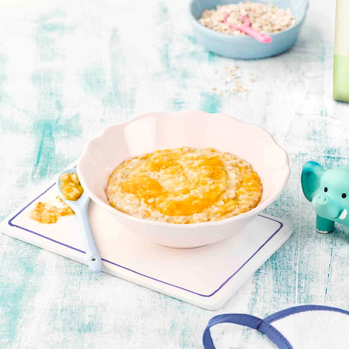 Milchfreier Getreide-Obstbrei