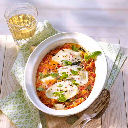 Herzhaftes Ofen-Porridge