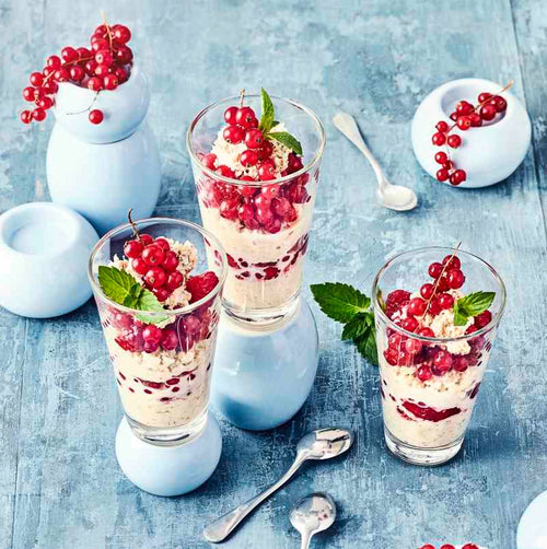 Johannisbeer-Kokos-Porridge