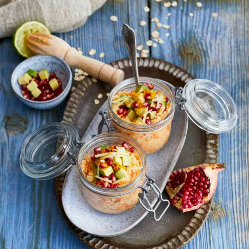 Overnight Oats mit Apfel und Möhre