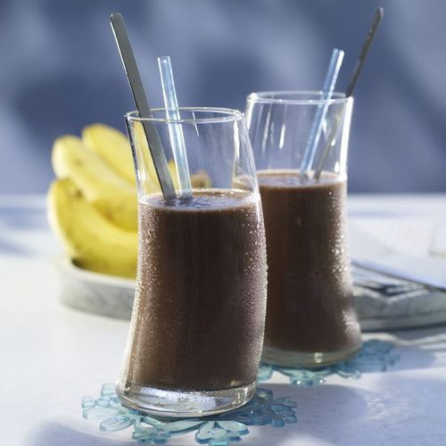 Schokoladiger Bananen-Erdnuss-Trunk