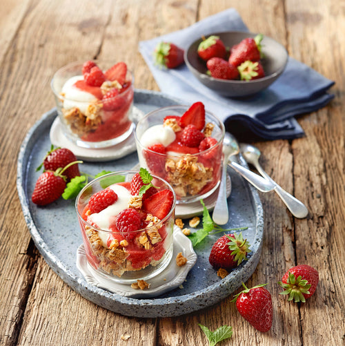 Erdbeer-Knusper-Dessert