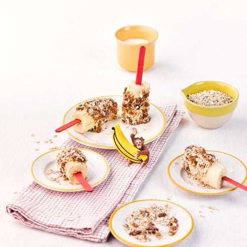 Frühstücksbanane am Stiel