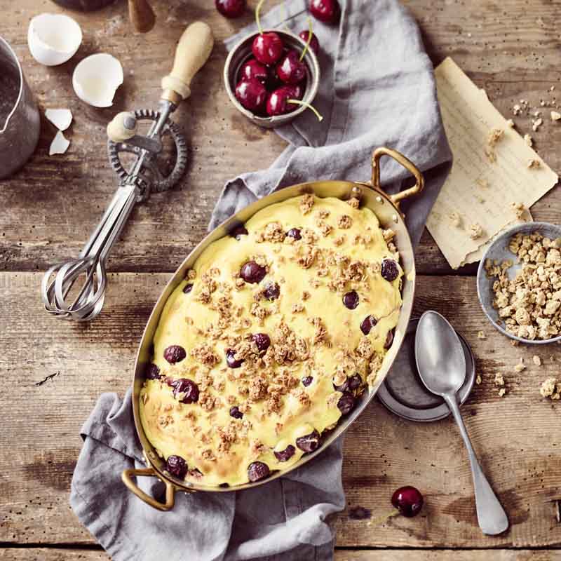 Süßer Kirsch-Auflauf