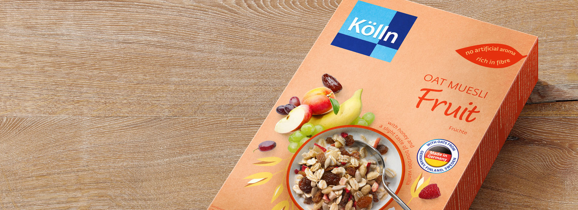 Koelln Oat Muesli Fruit Pack on Table